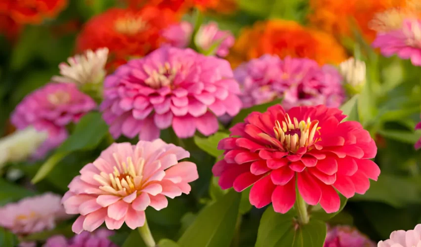 Zinnia flowers