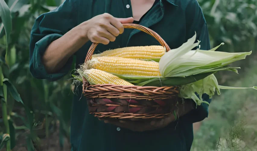 Harvest corn