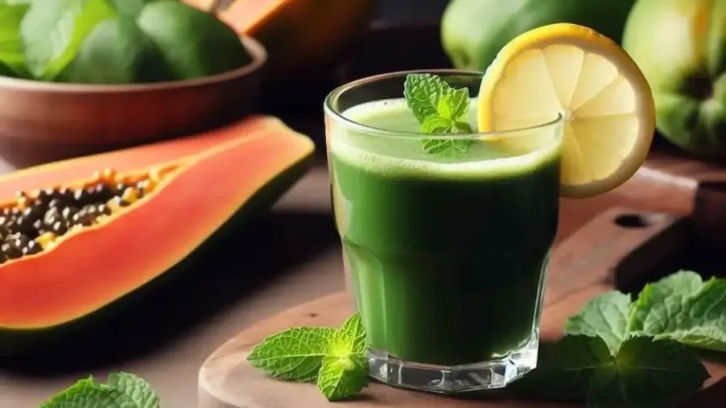 Papaya leaf juice