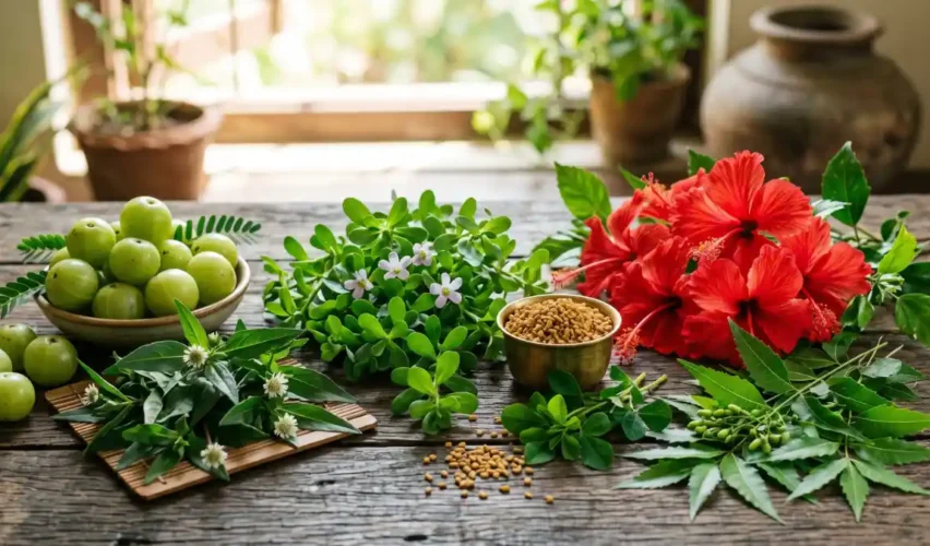 Ayurvedic plants for hair growth