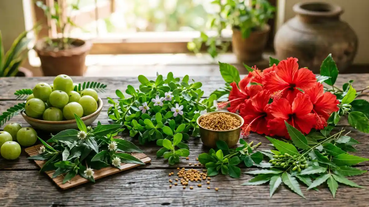 Ayurvedic plants for hair growth